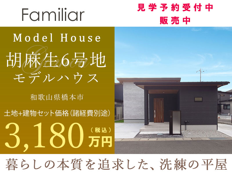 橋本市胡麻生・グリーンステージ胡麻生/6号地モデルハウス